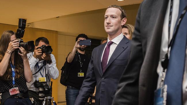 Critics have slammed Facebook chief executive Mark Zuckerberg for denying Australian social users new privacy rights. Picture: AP