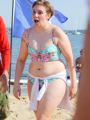 Lena Dunham flaunts bikini body for charity Photos news .au