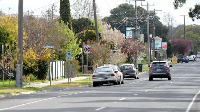 The street in Bendigo where the 14 month-old boy was hit and killed. Picture: Andrew Henshaw