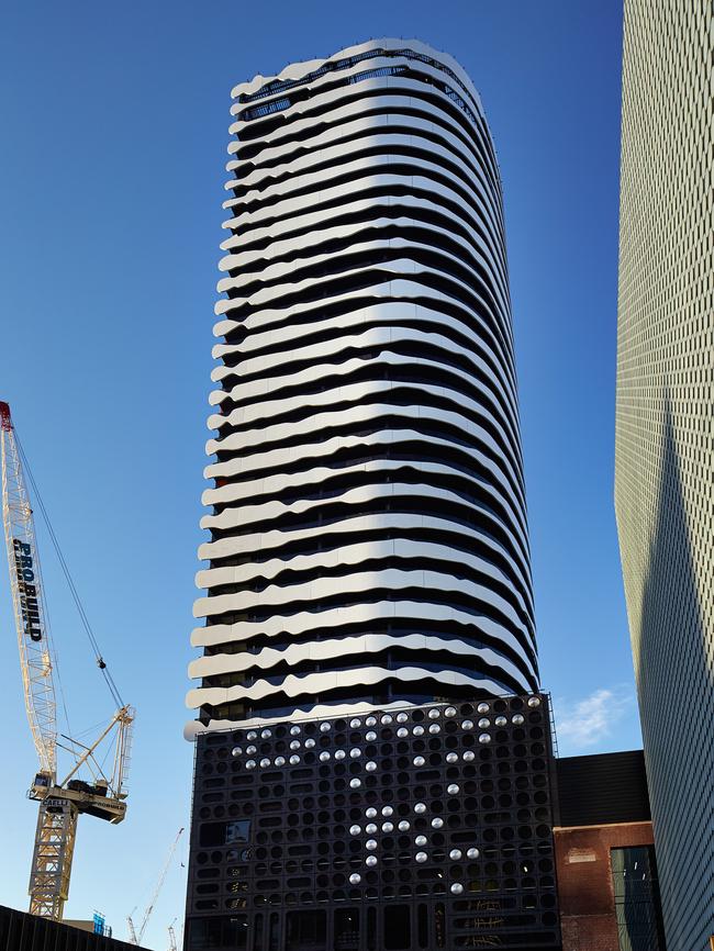 Grocon's Swanston Square building features a portrait of William Barak.