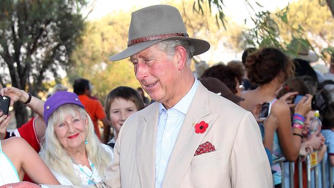 Britain's Prince Charles during his last visit to Queensland in 2012 AFP PHOTO/POOL/Tertius PICKARD