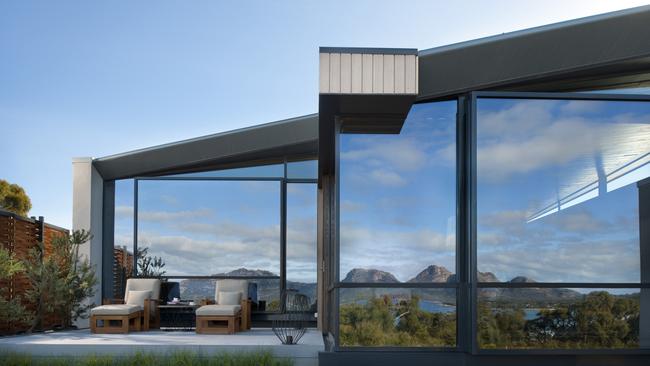 ESCAPE: Saffire Freycinet, Tasmania, Suite Exterior. Picture: Luxury Lodges of Australia