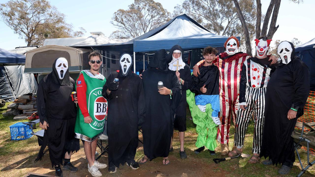 Campers dressed up on Saturday. Picture: NewsWire / Damian Shaw