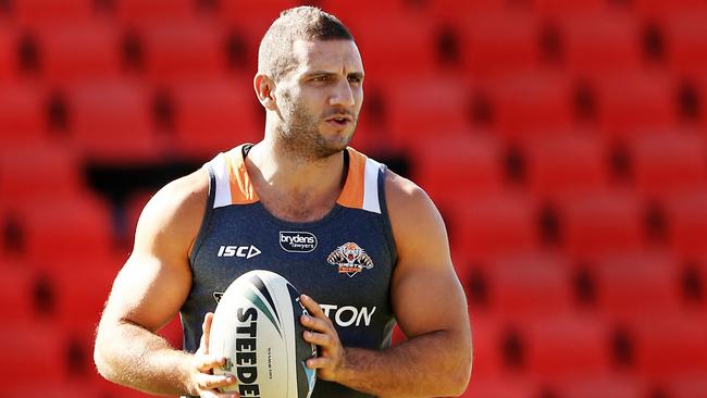 Robbie Farah during Wests Tigers training at Concord Oval. pic Mark Evans