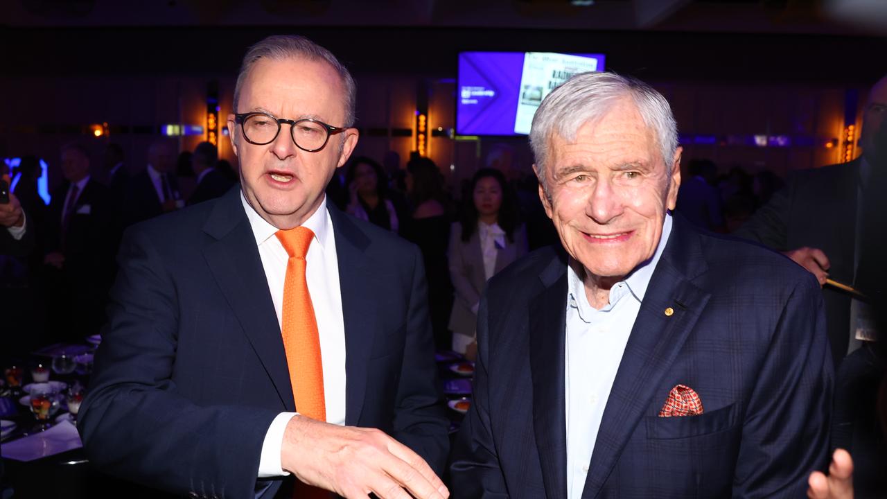 Anthony Albanese has told the business breakfast, also attended by Kerry Stokes, WA is key to Australia’s future success. Picture: Mark Stewart / NewsWire