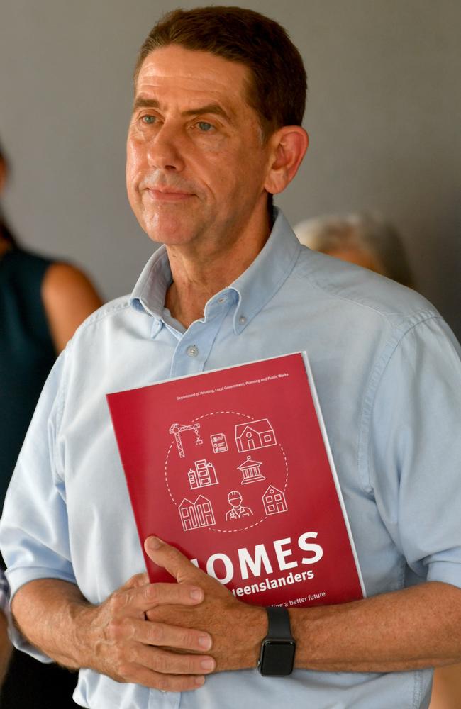 Deputy Premier Cameron Dick announces the significance that the Homes for Queenslanders plan with have on North Queensland. Picture: Evan Morgan