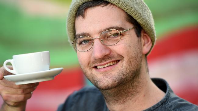 Sam Keck founder of Commonfolk Coffee which now has four outlets from South Yarra to Mornington. Picture: Jason Sammon