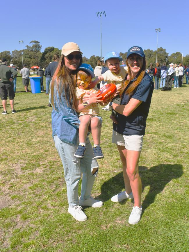 The Victorian Amateur Football Association (VAFA) William Buck Premier Men’s Grand Final Match — Old Brighton vs. Old Scotch — Friday, September 27, 2024: Casey Hawley, Ted, Walter and Sarah Delbosc. Picture: Jack Colantuono