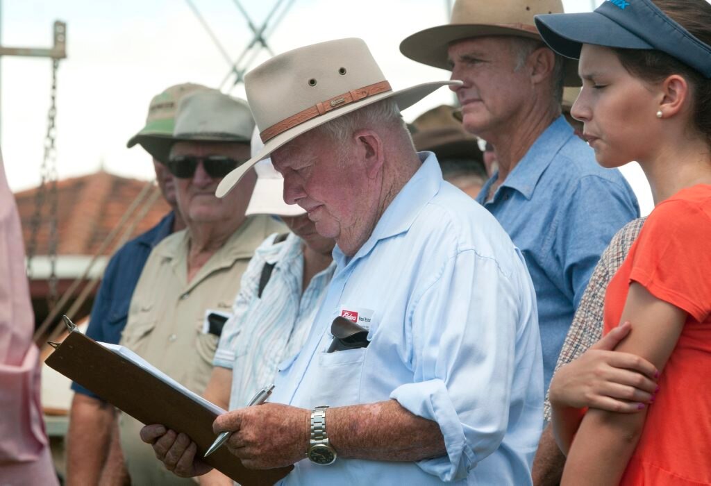 Wagner family patriarch Henry Wagner keeps tabs on each item’s sale price. Picture: Nev Madsen