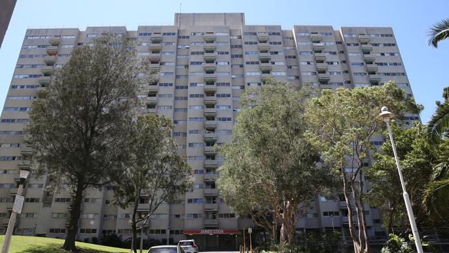 The James Cook units dominates its Redfern setting. Picture: John Grainger