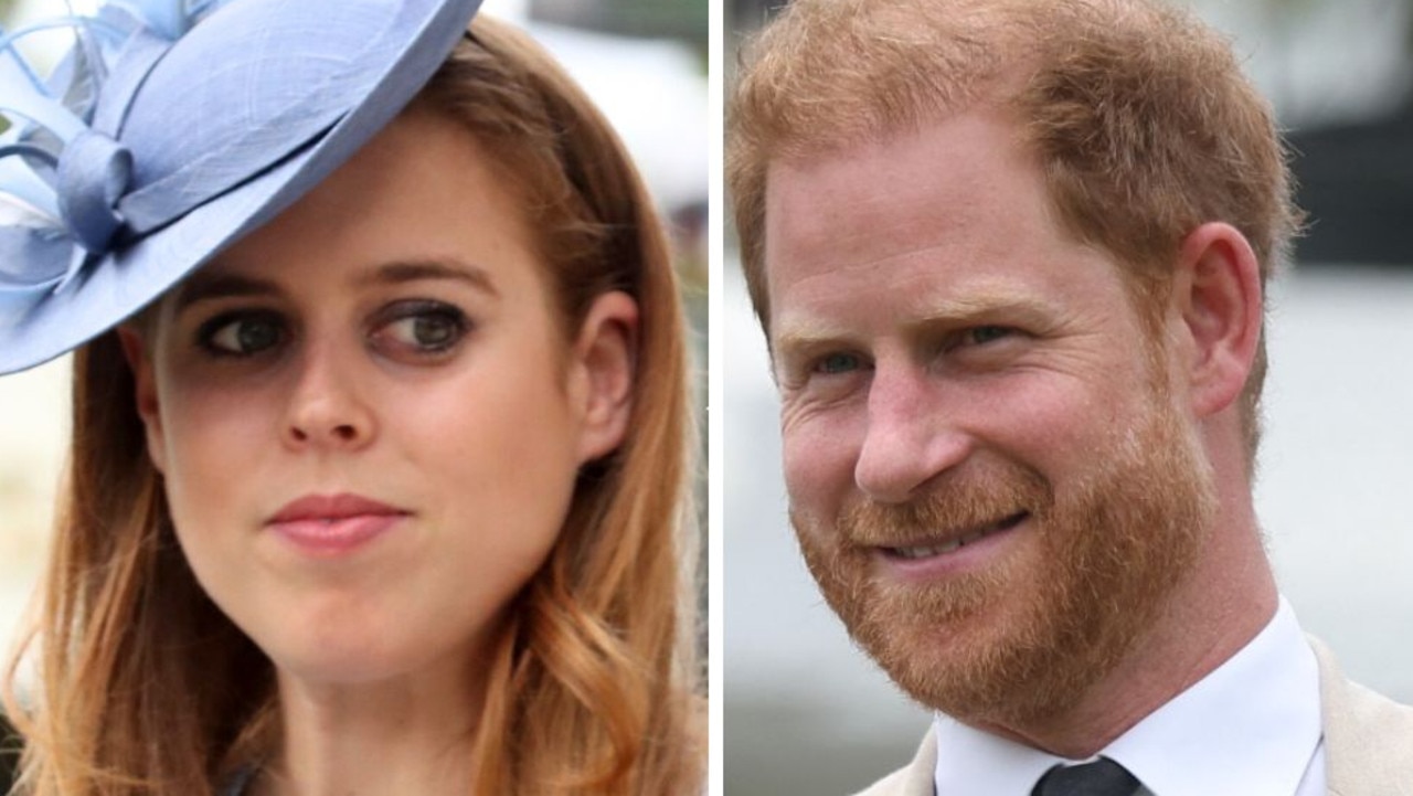 Princess Beatrice has left Prince Harry exposed. Picture: Getty, AFP