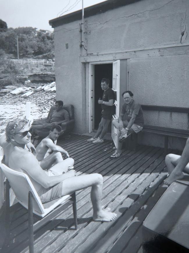 Members enjoy a social gathering at the club in 1991.