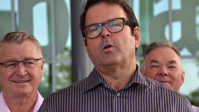 Townsville Hospital and Health Service Chief Executive Kieran Keyes at the launch of a $2m pilot program to deliver health support for at-risk youth in Townsville. Picture: Natasha Emeck