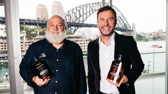 (L-R) Lark Distilling founder Bill Lark and Managing Director Geoff Bainbridge.