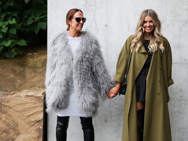 Sefton and Ferguson attend the Toni Maticevski show at Barangaroo for Mercedes-Benz Fashion Week Resort 17. Picture: Caroline McCredie/Getty Images