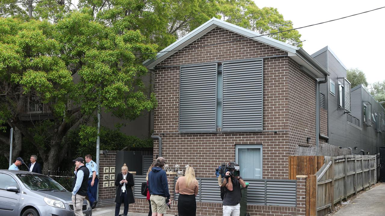 Media and police gathered at the scene in Leichhardt where one of the animals got stuck. Picture: NCA Newswire / Gaye Gerard