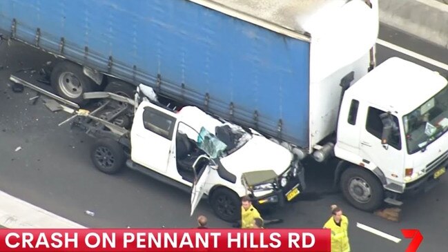 Sleiman Darwiche, 22, of Granville, was a passenger in the Toyota HiLux. Picture: 7 News