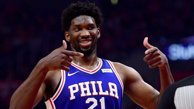 Joel Embiid had a historic performance against the LA Lakers on Thursday (Australian time). Photo: Harry How (Getty Images/AFP)