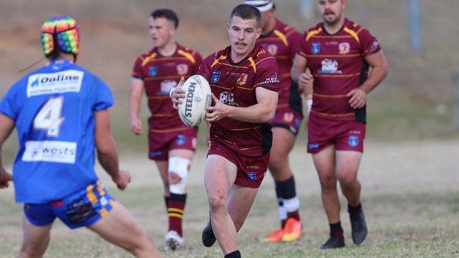 Toby Hilyard for Thirlmere Roosters against Campbelltown City. Picture: Steve Montgomery