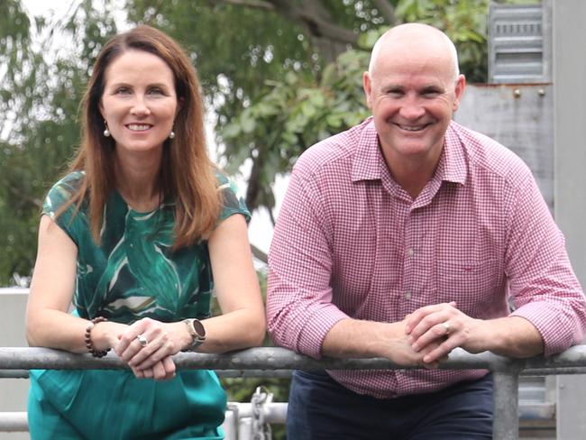 Member for Barron River, Craig Crawford, Member for Cairns, Michael Healy, Cairns Mayor, Amy Eden and Water Minister, Glenn Butcher at the Freshwater Treatment Plant on Thursday, June 27, 2024. Picture: Samuel Davis