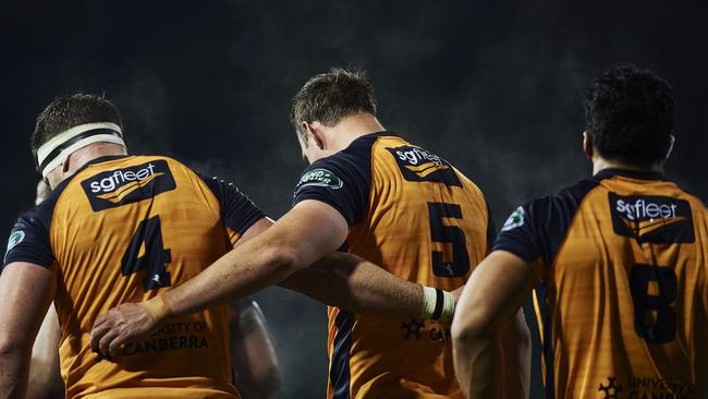 The Brumbies scrum was strong at Leichhardt Oval. Picture: Getty Images