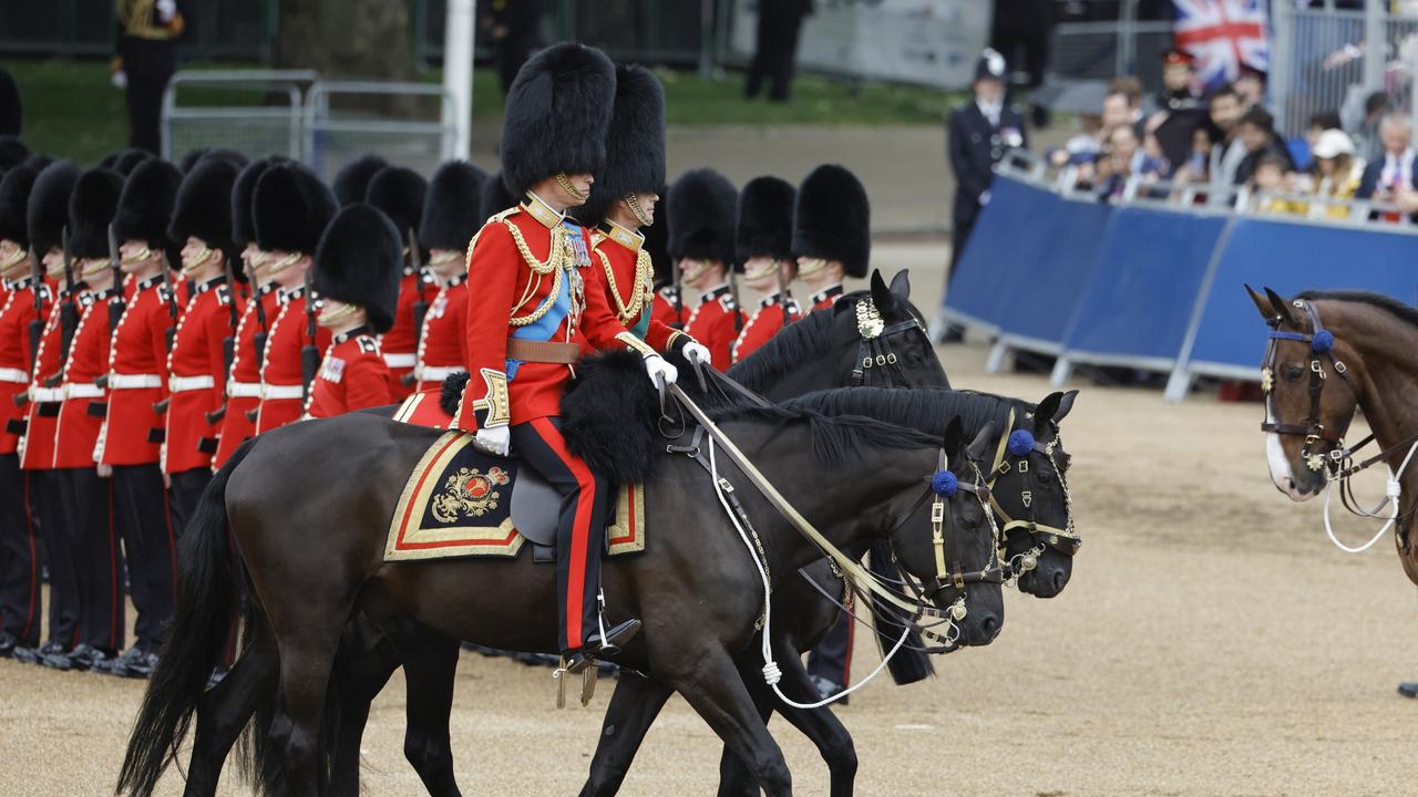 Prince William during Trooping the Colour at Horse Guards Parade. Picture: Getty