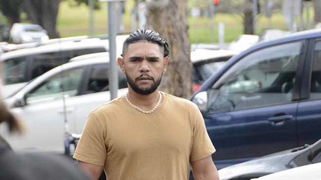 Ashley Aaron Fing outside Toowoomba Courthouse when he appeared on a drink driving offence in June.