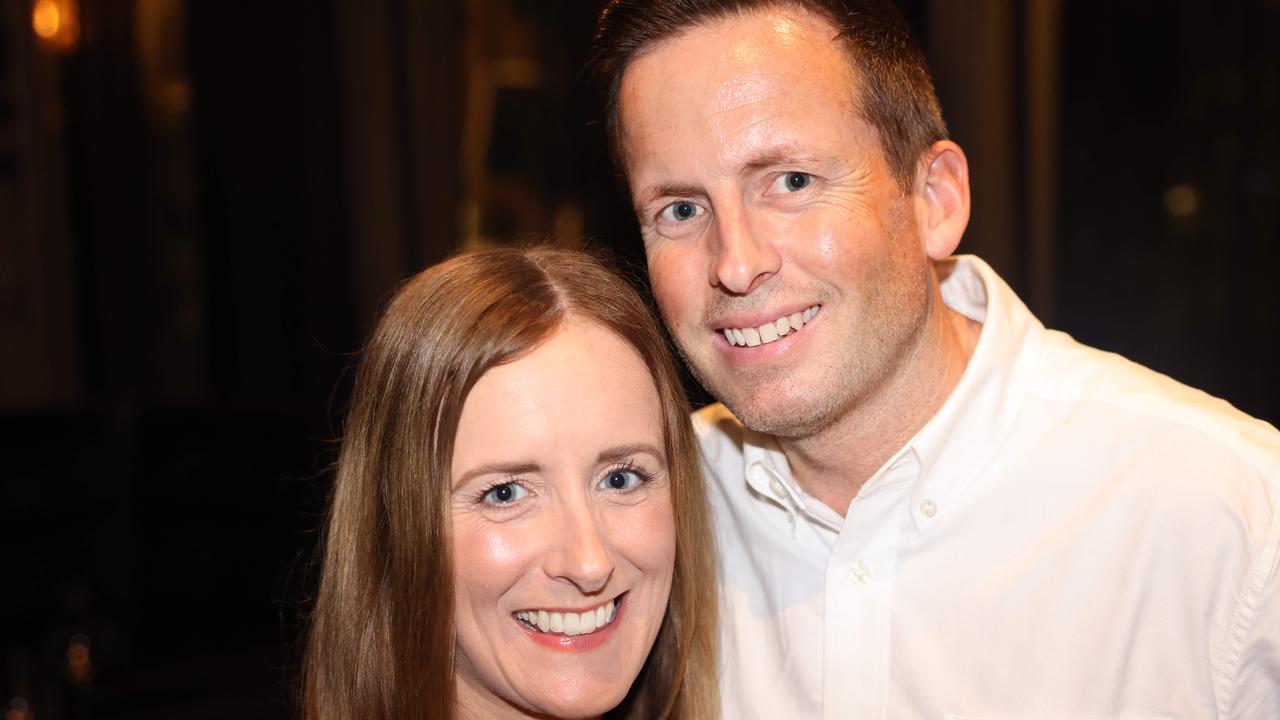 Angela Palmer and Scott Palmer at the Radcliffe Lawyers 15th year milestone celebration at Blowfish Ocean Grill and Bar Broadbeach. Picture: Portia Large.