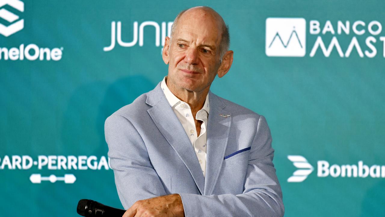 Adrian Newey at Aston Martin’s headquarters on Tuesday. Picture: Getty Images