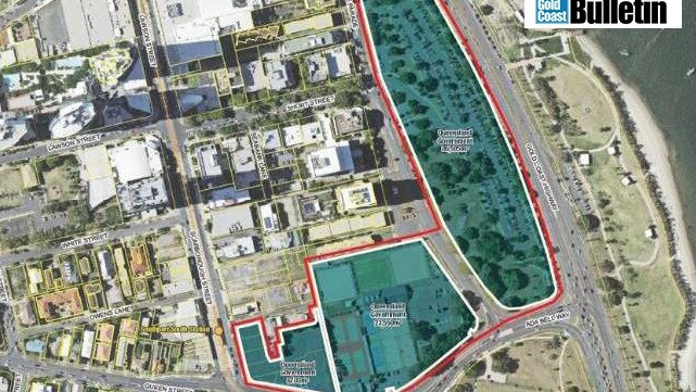 A proposed area for the Gold Coast's second casino. Photo: Gold Coast City Council