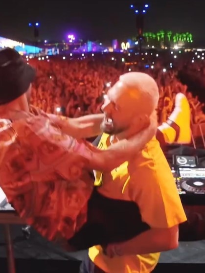 Chris Lake and Paul Fisher, aka Fisher, performing as duo Under Construction. Photo: Instagram