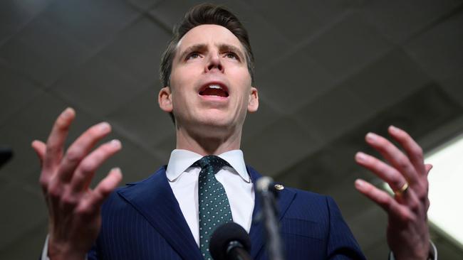 US Senator Josh Hawley. Picture: AFP