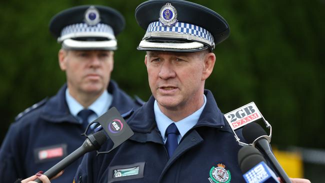 NSW Police Superintendent Rob Critchlow. Picture: AAP