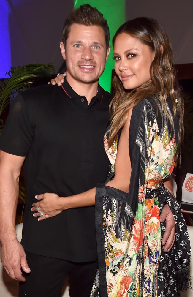 Nick Lachey was with wife Vanessa Lachey at the time. Picture: David Becker/Getty Images for Matter