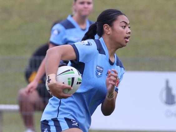 Freedom Ropati during the ASSRL Under-16 National Championships in Port Macquarie. Picture: Heather Murry/ASSRL