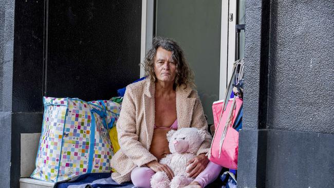 David Buncombe, aka Princess, in Surfers Paradise. Picture: Jerad Williams