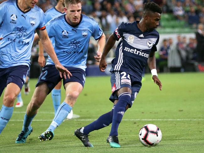 Elvis Kamsoba is now with Melbourne Victory. Picture: AAP