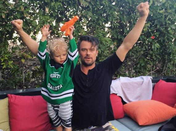 Josh Duhammel and son Axl. Picture: Instagram