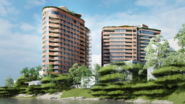 Monarch residences, Toowong, Brisbane River.