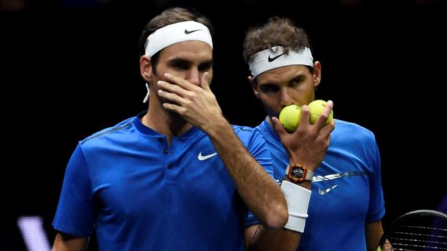 Switzerland's Roger Federer (L) and Spain's Rafael Nadal dominated men’s tennis for yet another season.