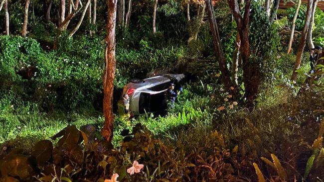 Five teenagers have been arrested after allegedly crashing a stolen car in Sunshine Beach.