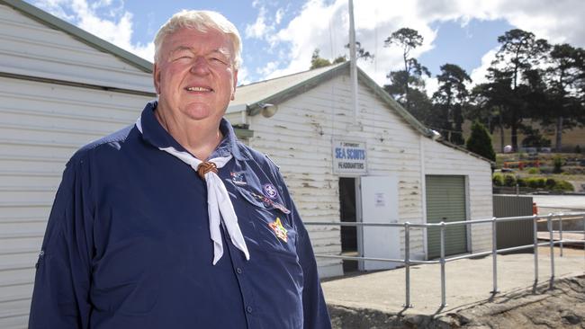 1st Derwent Sea Scouts Group Leader, Klaus Felsche has expressed his disappointment that the group has been asked to leave their historic site at the Domain slipyards, which has been there since 1931. Picture: Linda Higginson