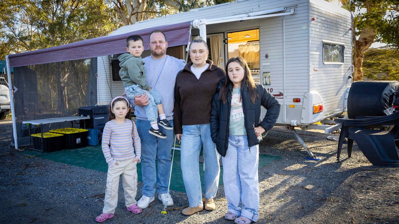 Dream home turns nightmare: SA family forced to live in a caravan
