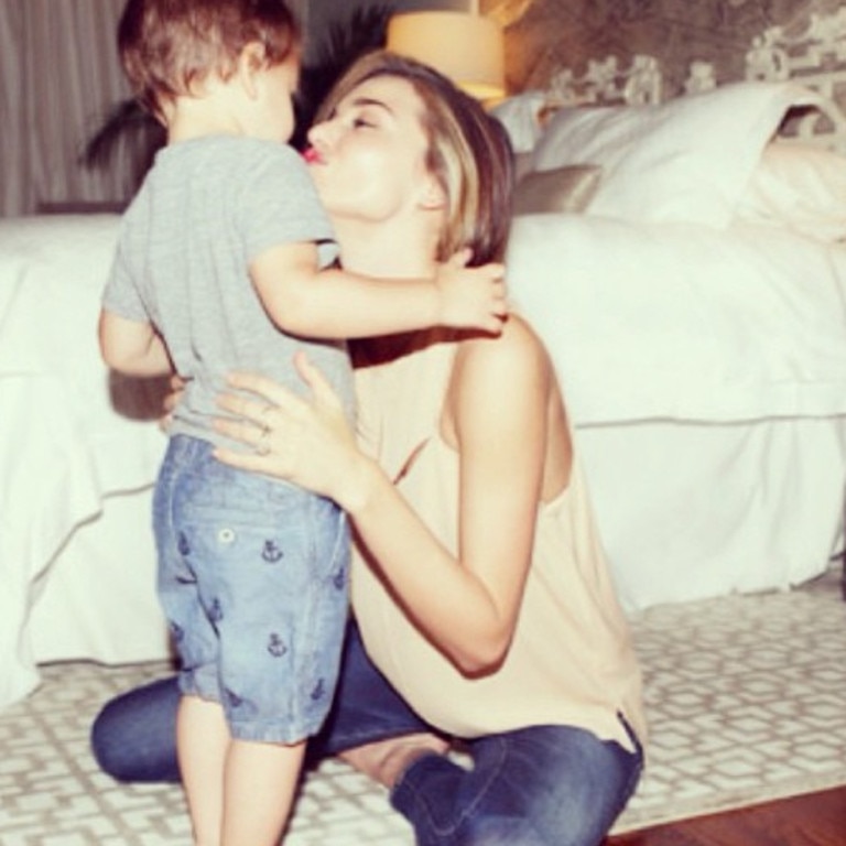 Miranda Kerr with first born son Flynn Bloom. Picture: Instagram
