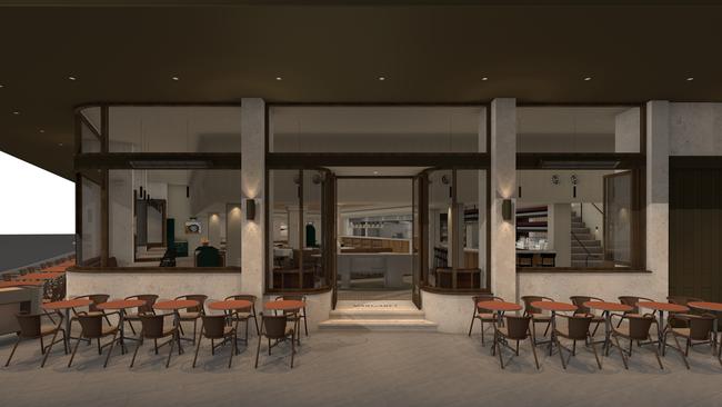 Artist impression of the new restaurant.