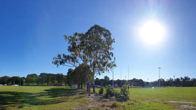 The proposed site of the Optus tower.