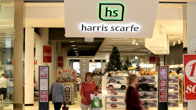 Harris Scarfe is among other retailers that have announced store closures in recent weeks. Picture: AAP