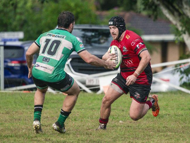 Griffith Uni Colleges Knights and Palm Beach Currumbin Alleygators at Heeb Street, Ashmore. Picture; Glenn Campbell