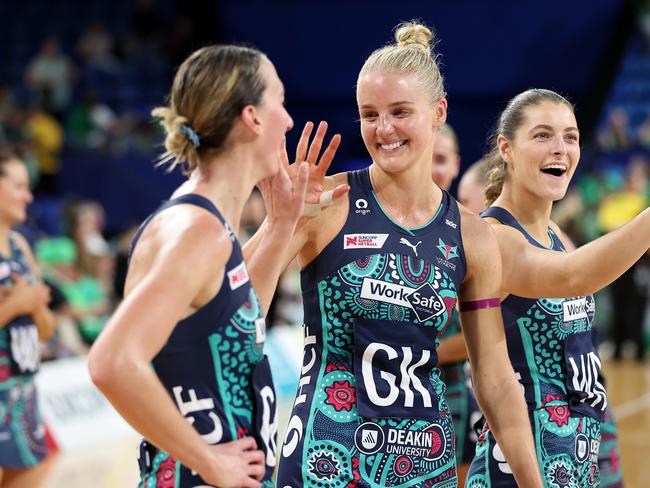 Emily Mannix is yet to decide if she will return to the Vixens next season. Picture: Paul Kane/Getty Images