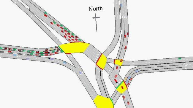 Artists impression of a proposed upgrade of Britannia roundabout intersection that included tunnels. Can you dig it?